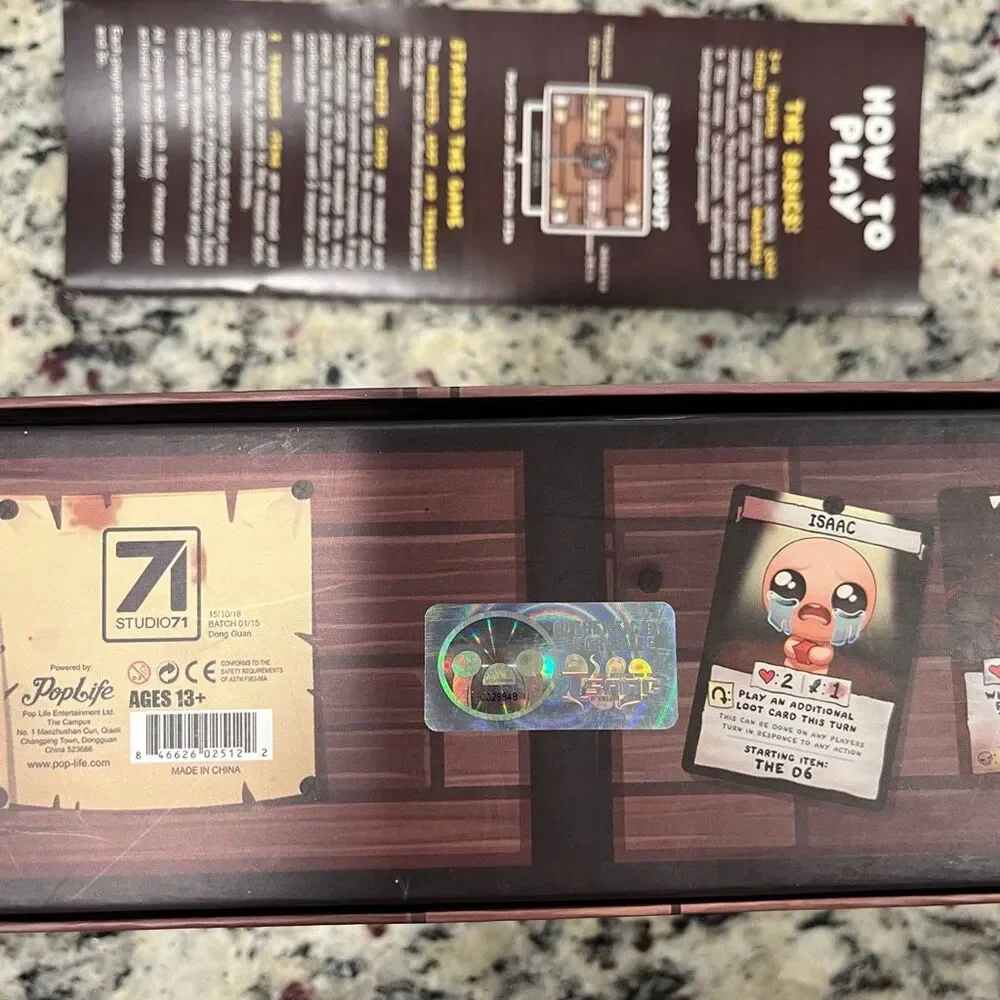 Binding of Isaac Four Souls 2nd Ed Card Game New Open Box Sealed Cards Long Box